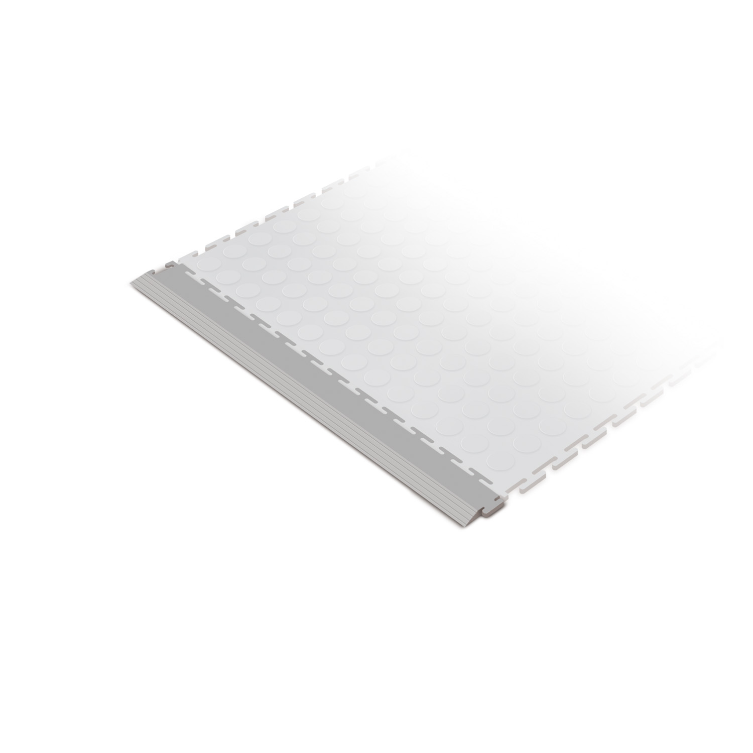 Standard edge ramp tile (light grey)