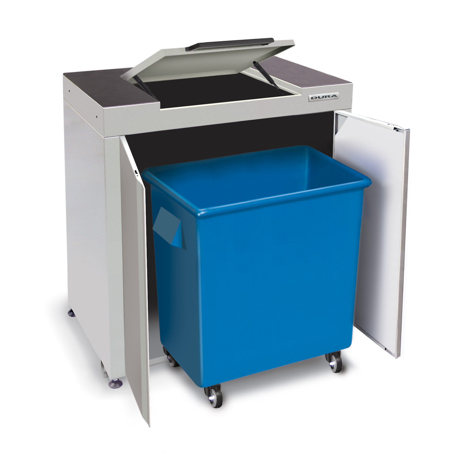900mm wastebin cabinet with hinged lid