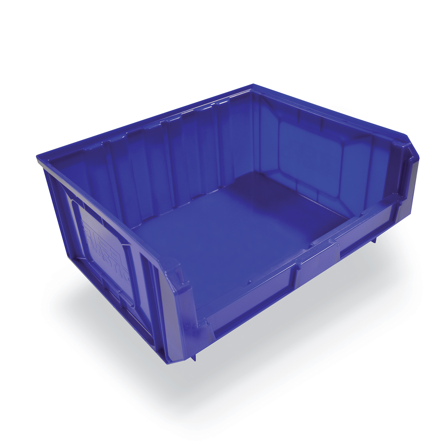 Blue louvre storage bin (163 x 410 x 345mm)